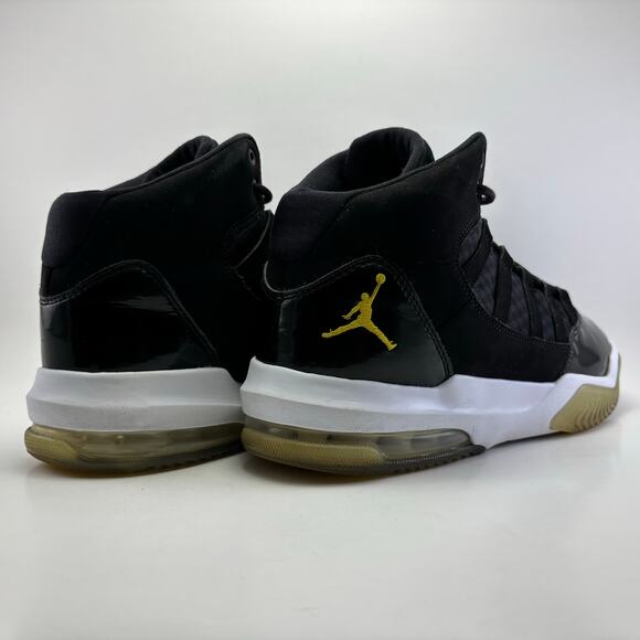 JORDAN Max Aura GS “Black Gold” Athletic Shoes Youth Size 7Y - Picture 9 of 12